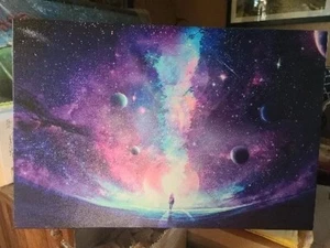 Space Universe Stars Planets Galaxy art. Canvas. CELESTIAL FIELDS (Cameron Grey) - Picture 1 of 4