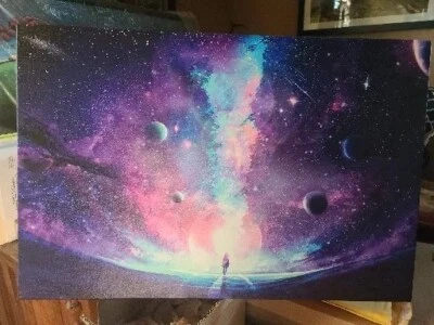 Space Universe Stars Planets Galaxy art. Canvas. CELESTIAL FIELDS (Cameron Grey) - Image 1 of 4