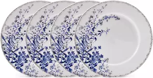 Kaia Floral Bone China Dinner Plates, Set of 4, 11 Inch - Picture 1 of 4