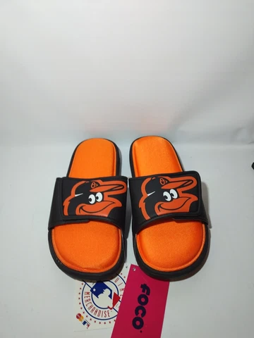 Baltimore Orioles MLB Foco Team Orange Slide Slippers Men (Size: Small 7-8) Cover