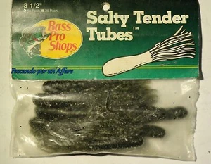 BASS PRO SHOPS T3510 SALTY TENDER TUBES 3 1/2" ,pcs.10-made in Usa - Imagen 1 de 4