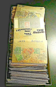 Worldwide Stamp Packets by Country (Used / Unused; 8 Packets / Order) / No Junk! - Picture 1 of 3