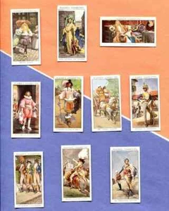 1932 JOHN PLAYER & SONS CIGARETTES DANDIES 50 DIFFERENT TOBACCO CARD SET - Picture 1 of 5