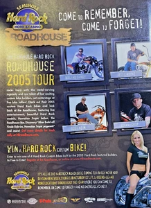 2005 Vintage Magazine Advertisement Hard Rock Hotel & Casino Roadhouse 2005 Tour - Picture 1 of 1