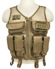 VISM Mesh Tactical Zip-Up Ammo Vest 8-Magazine MED-XL hunting shooting TAN