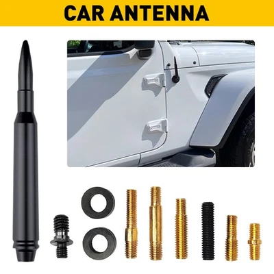 5.7" BULLET ANTENNA 50 CAL for CHEVROLET SILVERADO 1500/2500/3500/GMC SIERRA USA - Imagem 1 de 4