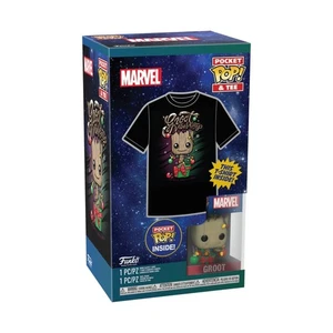 Funko Pocket Pop!& Tee: Guardians of The Galaxy - Holiday Groot - Large - (L) - - Picture 1 of 5