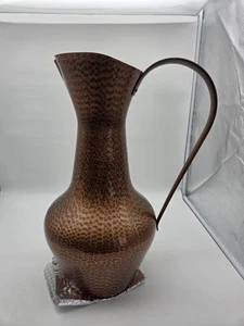 WALL Kupferkanne Krug mit Henkel Handarbeit Hammerschlag - Bild 1 von 5