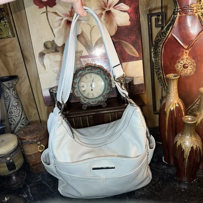 Bolso Hobo Rosetti Dylan Coho Blanco Imitación Cuero Cartera Foto 1 de 4