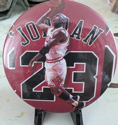 Prendedor redondo grande de 3 pulgadas de colección Michael Jordan Bulls 23  Foto 1 de 2