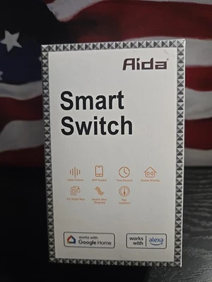 Smart Switch. Voice Control, Apple Control, Works W/ Google Home/ Alexa - Image 1 of 2