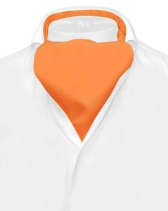 Corbata para hombre color naranja liso Vesuvio Napoli ASCOT corbata - Imagen 1 de 2