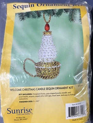 Herrschners Sunrise Welcome Weihnachtskerzenschmuck 4er Set ***RAR*** - Bild 1 von 4