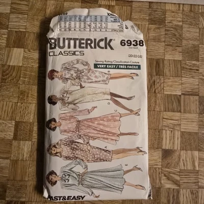 BUTTERICK 6938 EASY PATTERN DRESS & PANTALOONS SIZE 20-22-24 - Image 1 of 4