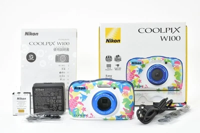 Nikon Coolpix W100 Digital Camera Waterproof Marine Edition Japan [Almost Mint] - Image 1 of 4