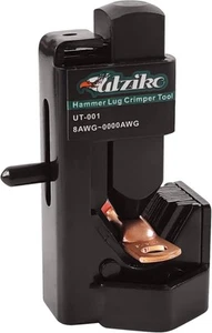 Hammer Lug Crimper Tool for 8 AWG - 0000 Battery and Welding Cables Black - Picture 1 of 7