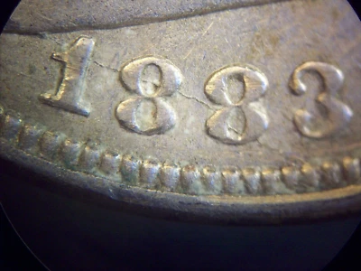 1883 V Nickel Full LIBERTY Die Cracks on OBV Minor Die crack REV No Cents - Image 1 of 4
