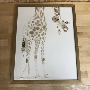 Hobby Lobby Giraffe Picture Wall Hang Nursery Kids Room Decor Whimsy 16x20 As is - Picture 1 of 2