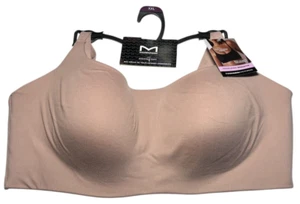 Maidenform Bralette Womens XXL Beige Basically Sexy Pullover Wireless Shaping - Picture 1 of 12