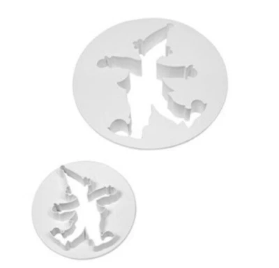 2 x LARGE CLOWN CIRCUS CUTTERS COOKIE BISCUIT CAKE DECORATING FONDANT ICING BABY - Image 1 of 4