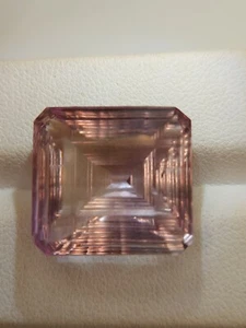 Precision cut Ametrine gemstone - faceted natural Trystine quartz 20.25 CTS - Picture 1 of 16