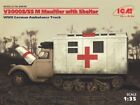 1/35 V3000S / Ss M Maultier With Shelter, WWII German Truck ICM 35414