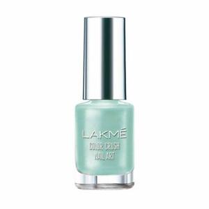 Lakme India Color Crush Nail Art Polish 6 ml (0.20 Oz) Shade M16 -Mint Blue