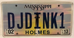 Vanity DJ DINK 1 license plate Dinkins Dinko Dinka Dinkar Ink - Picture 1 of 12