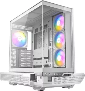 Antec C7 ARGB W White, RTX 40 GPU Support, 4 x 120mm - Mid-Tower E-ATX PC Case - Picture 1 of 10