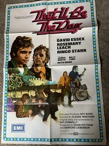 That’ll  be the day One sheet movie poster David Essex Ringo starr - Picture 1 of 1