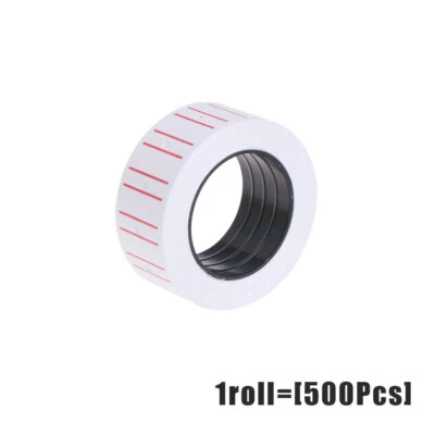 1 Roll (500 Labels) White Self Adhesive Price Label Tag Stickers Office Supplies - Image 1 of 4