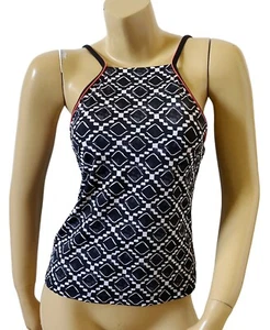 JAG Womens Size Small Boho Tribal Print Bathing Swim Suit Bikini Tankini Top - Picture 1 of 8