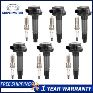 6X Ignition Coils &6X Spark Plugs for Ford Edge Transit-150 Mazda UF553 V6 3.5L - Picture 1 of 14