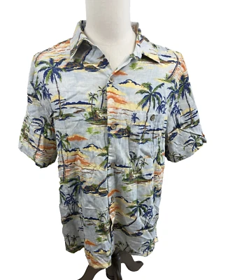Joe Marlin Hawaiian Cotton Short Sleeve Shirt Mens Large - Image 1 of 4