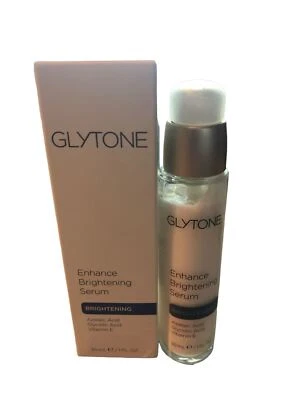 GLYTONE ENHANCE BRIGHTENING SERUM 1 oz / 30 ml Full Size New in Box - Image 1 of 4