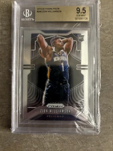 2019-20 Prizm Zion Williamson Rookie #248 BGS 9.5 Gem Mint Pelicans - Picture 1 of 2