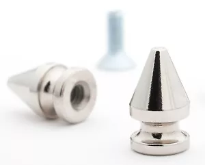 Chaqueta 100 de 13 mm Silver Tree Spikes StudsAndSpikes. Pulsera. Leathercraft - Imagen 1 de 3