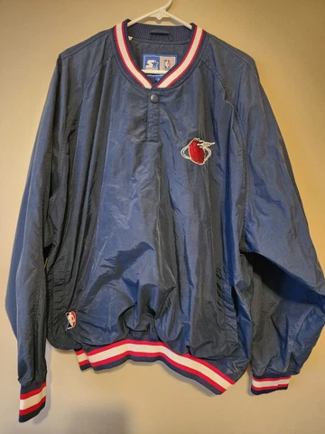 🏀Vintage STARTER PULLOVER NBA Houston Rockets Basketball Men's XL - RARE Cover