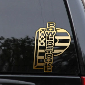 Power Stroke American Flag Diesel Vinyl Decal Sticker – Ford F250 F350 Turbo - Picture 1 of 2
