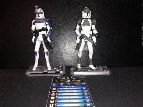 Star Wars Clone Wars Trooper  Rex And Anti Hail fire Commander See Pics Cover