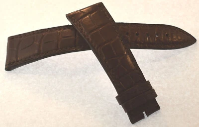 BLANCPAIN - PULSEIRA DE RELÓGIO GENUÍNA COURO MARROM 23MM NOVA SEM ETIQUETAS - Imagem 1 de 2