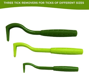 Tick Remover Value 3 Pack - Tick Remover Tools - for Humans, Dogs & Cats - Set - Picture 1 of 7