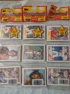 3 - 1988 - TOPPS BASEBALL - RACK PACKS ESTRELLAS * NOVATOS * HOF’s y más!!! - Imagen 1 de 2