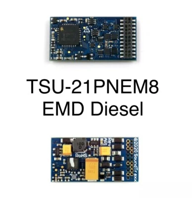 Soundtraxx Tsunami2 TSU-21PNEM8 .. 21 Pin Sound Decoder : EMD Diesel ~ 885809 - Image 1 of 3