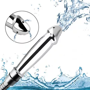 Rociador anal de metal ducha enema limpieza rectal ducha boquilla lavado vaginal juguete - Imagen 1 de 11