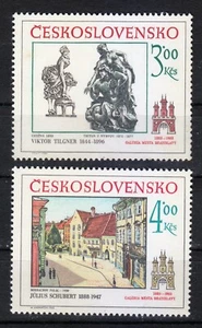 Czechoslovakia 1983 MNH Mi 2733-2734 Sc 2478-2479 Bratislava Art , paintings ** - Picture 1 of 2