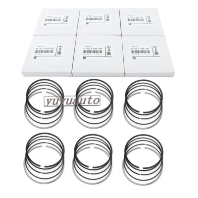 OEM 6x Piston Rings Set For BMW 535i M4 X5 F10 F30 F80 F32 E70 E71 N55 S55 3.0 - Image 1 of 4