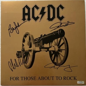AC/DC Authentic Rare Hand Signed Autogramm LP Schallplatte mit COA - Bild 1 von 13