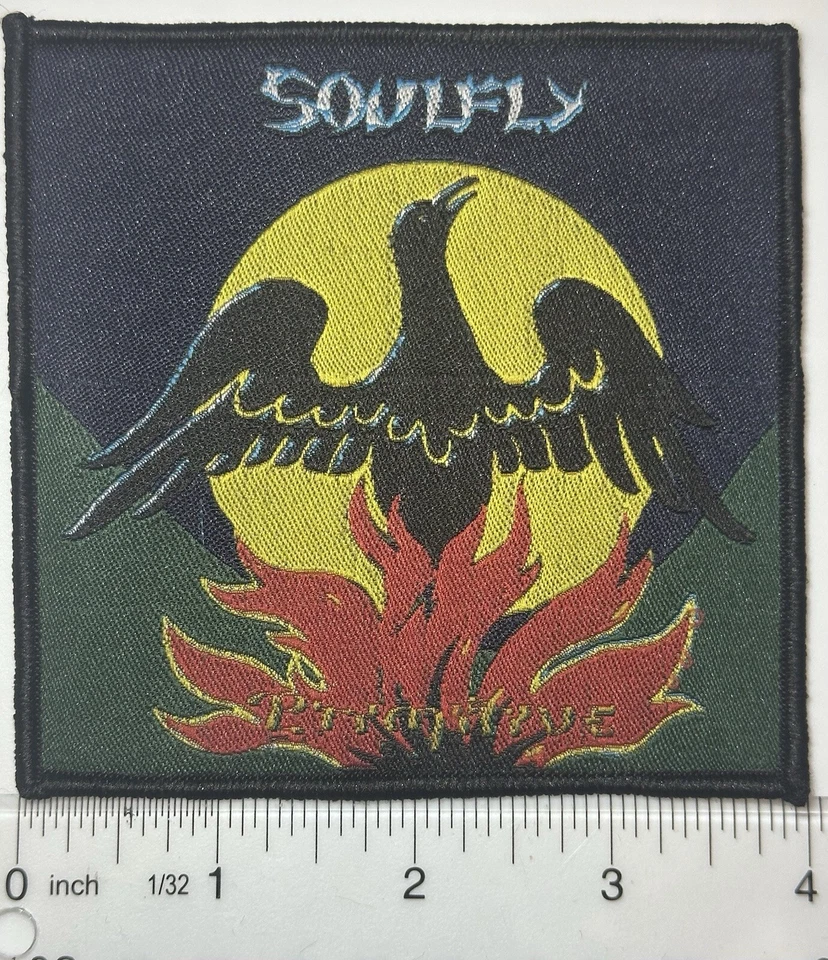 Soulfly Primitive Black Border Woven Patch  - Image 1 of 1
