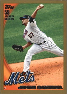 2010 Topps Gold Border #573 Johan Santana /2010 - NM-MT - Image 1 of 2